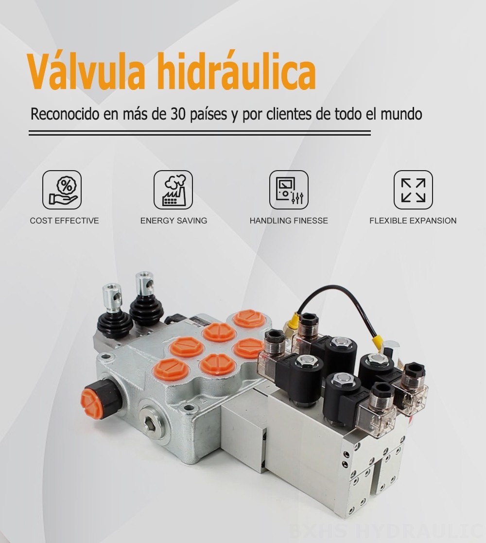 SD18 Eléctrico 2 carretes Válvula Direccional Monobloque