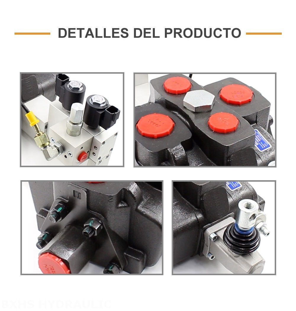 SD25 Electrohidráulico 1 carrete Válvula direccional seccional