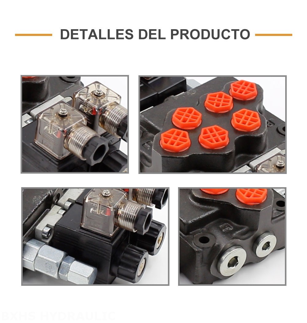 SD5 Solenoide 2 carretes Válvula direccional monobloque