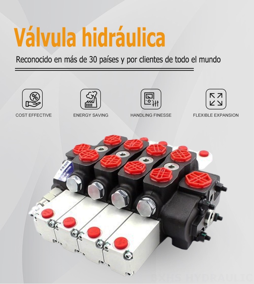 SD8 Hidráulico 4 carretes Válvula direccional seccional