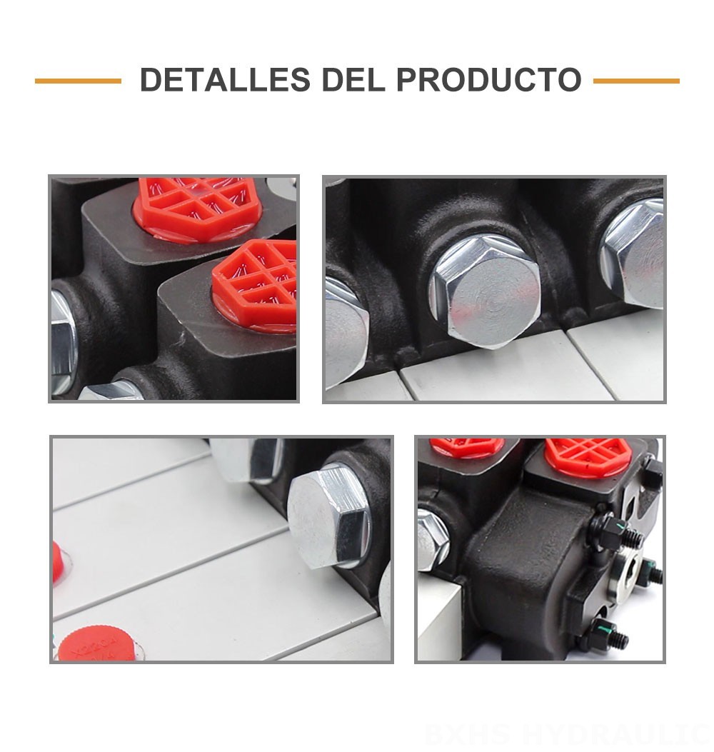 SD8 Hidráulico 4 carretes Válvula direccional seccional