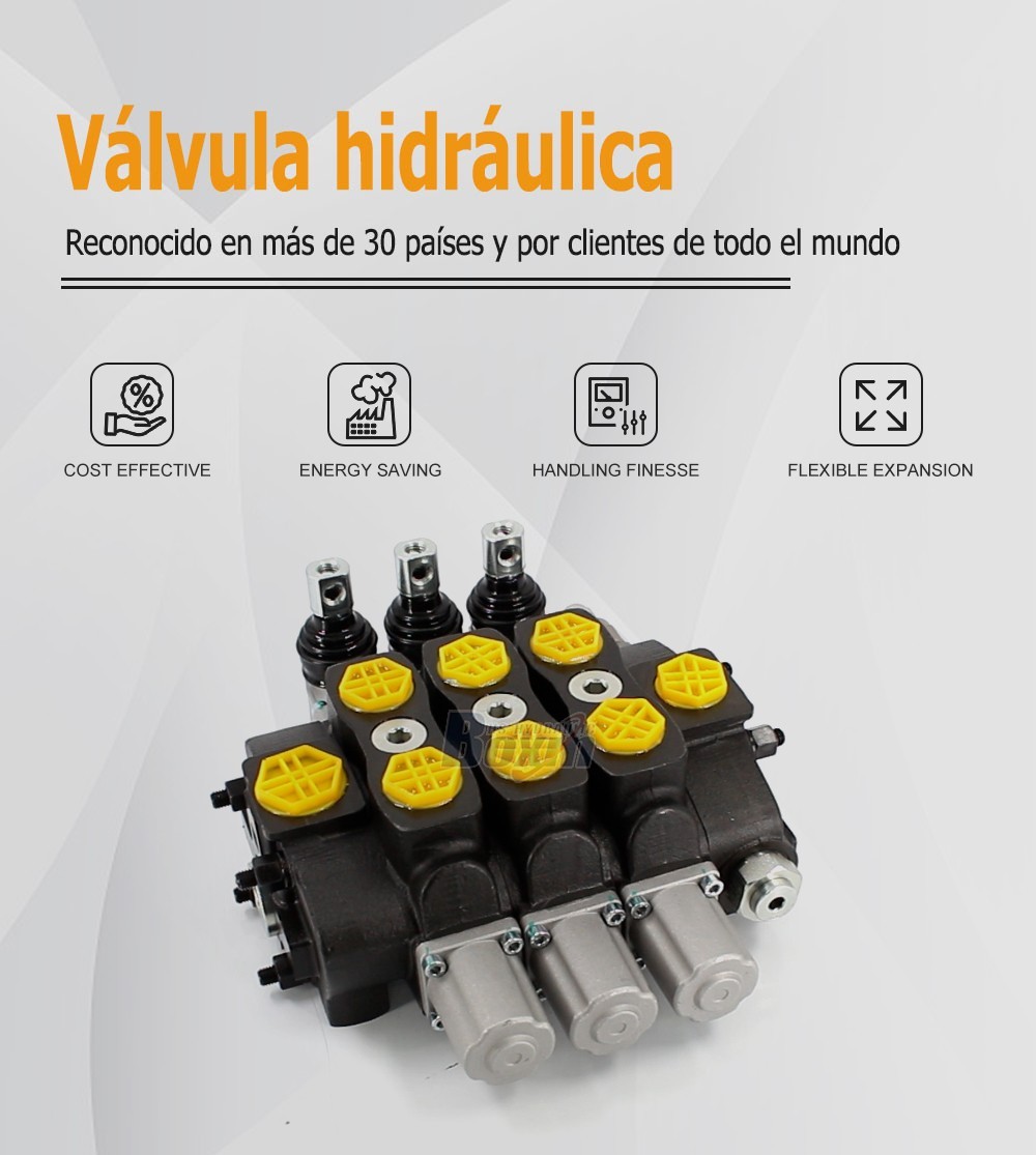 Industrial Grade SD8 Manual 3 Spool Directional Control Valve