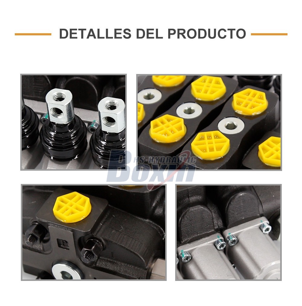 Industrial Grade SD8 Manual 3 Spool Directional Control Valve