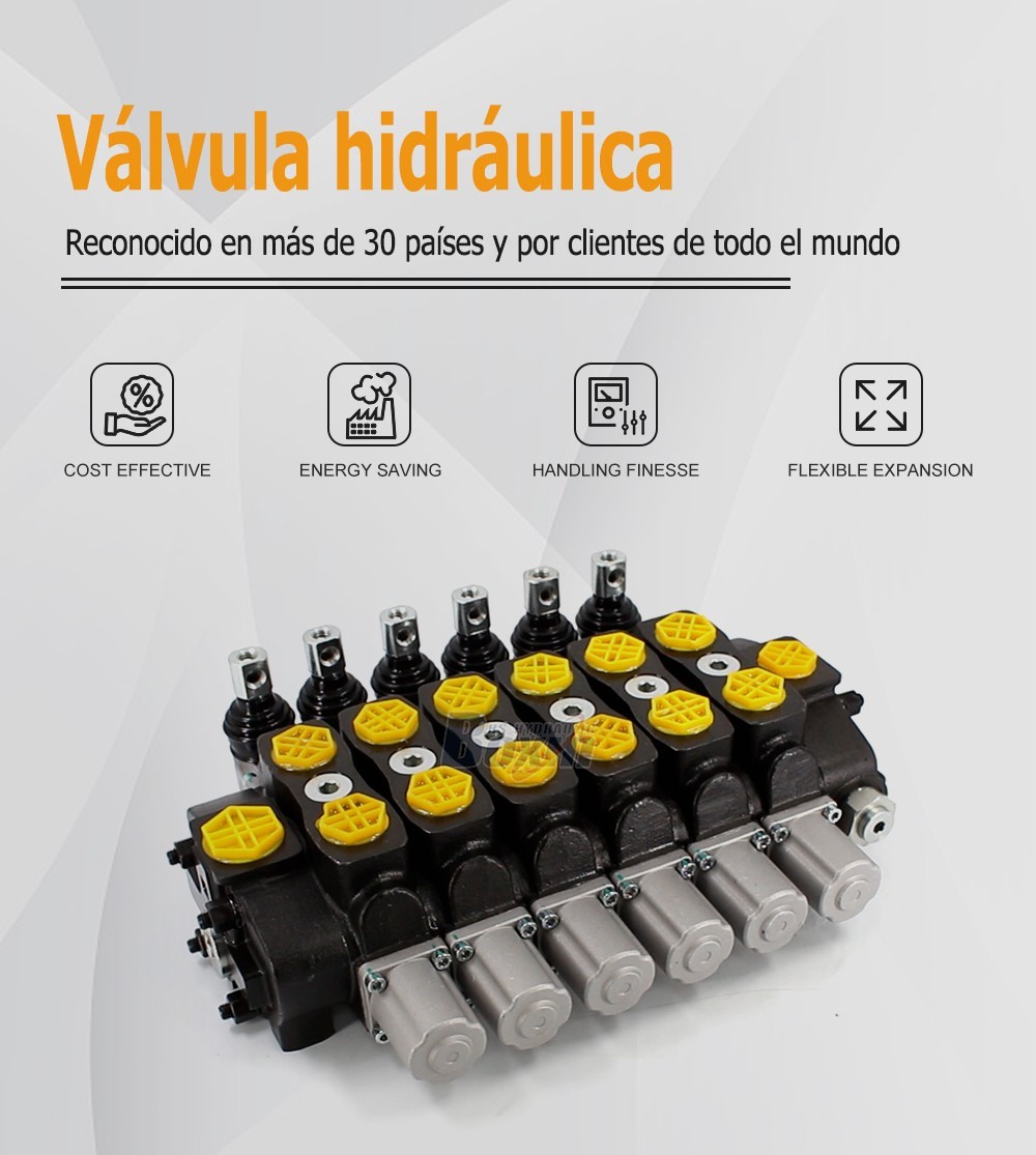 SD8 Series 6 Spool Hydraulic Sectional Control Valve