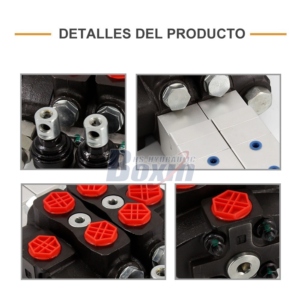 Professional Production SD8 Pneumatic 2 Spool Sectional Control Valve