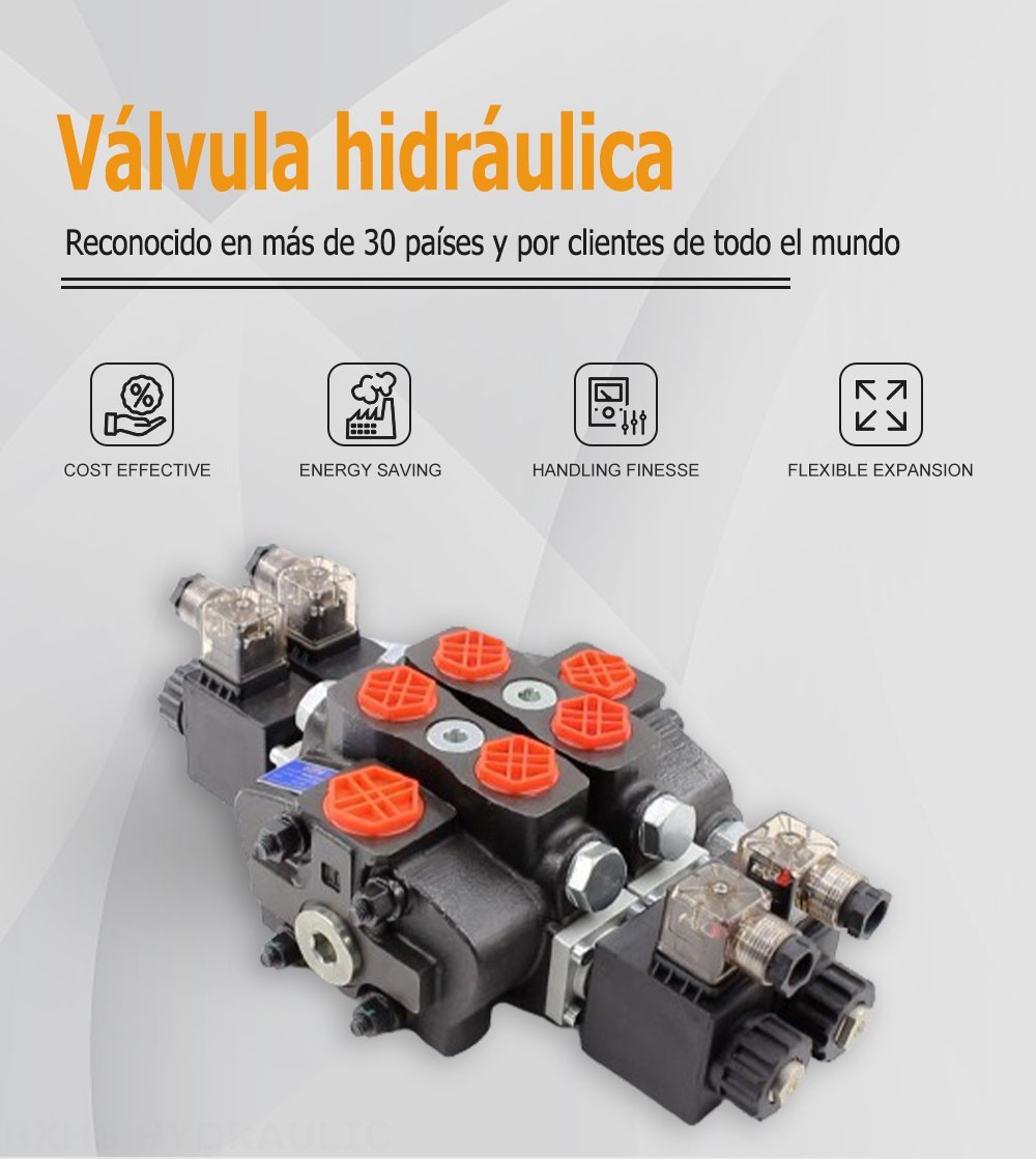 SD8 Solenoide 2 carretes Válvula direccional seccional