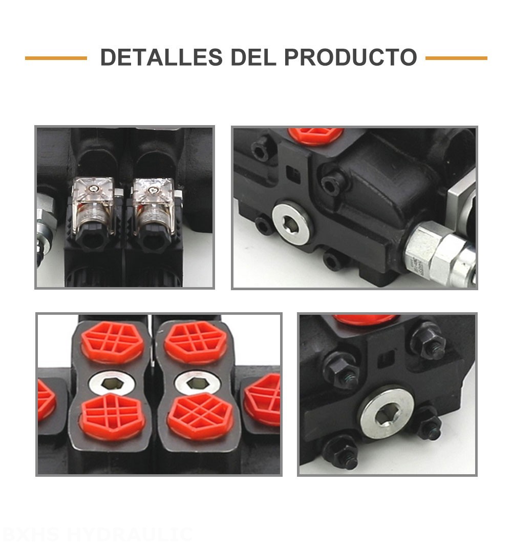 SD8 Solenoide 2 carretes Válvula direccional seccional