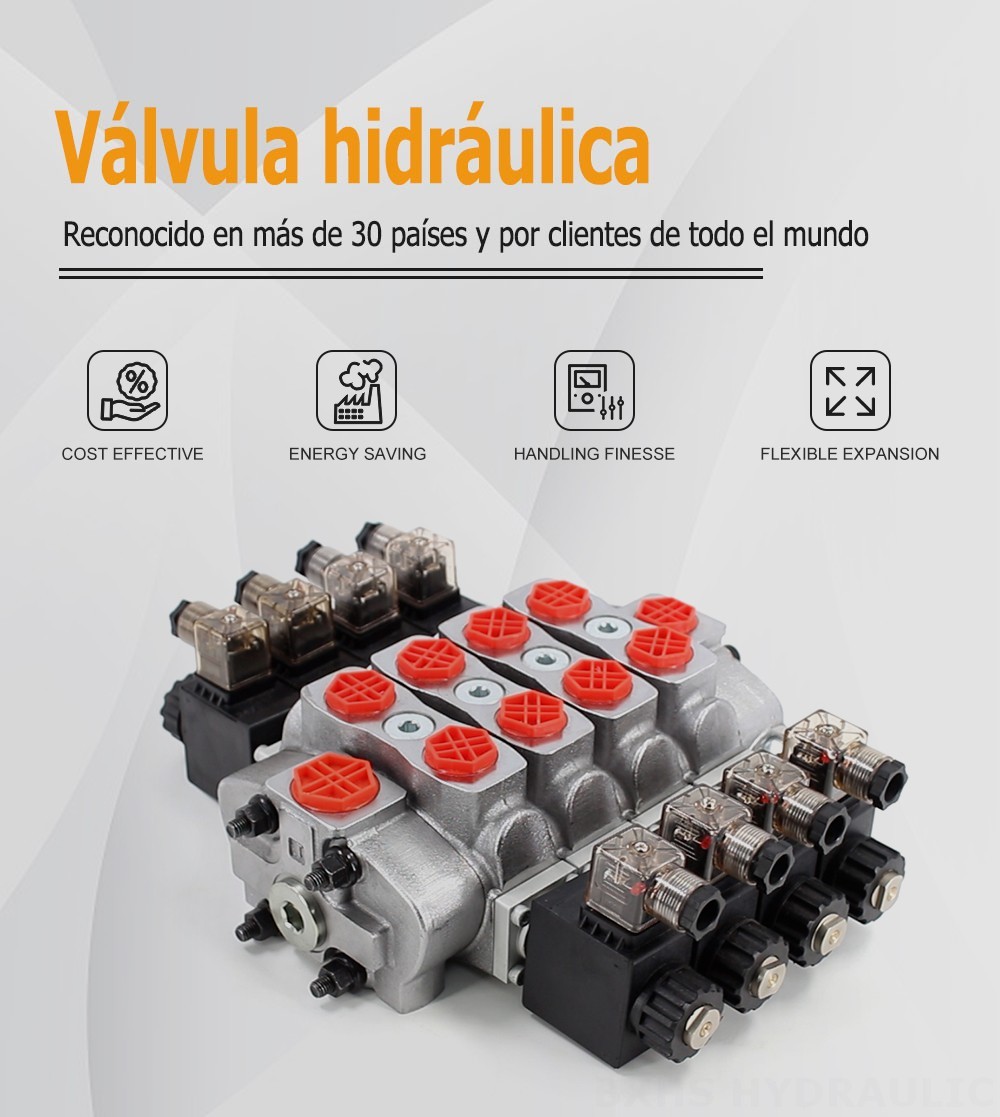SD8 Solenoide 4 carretes Válvula direccional seccional