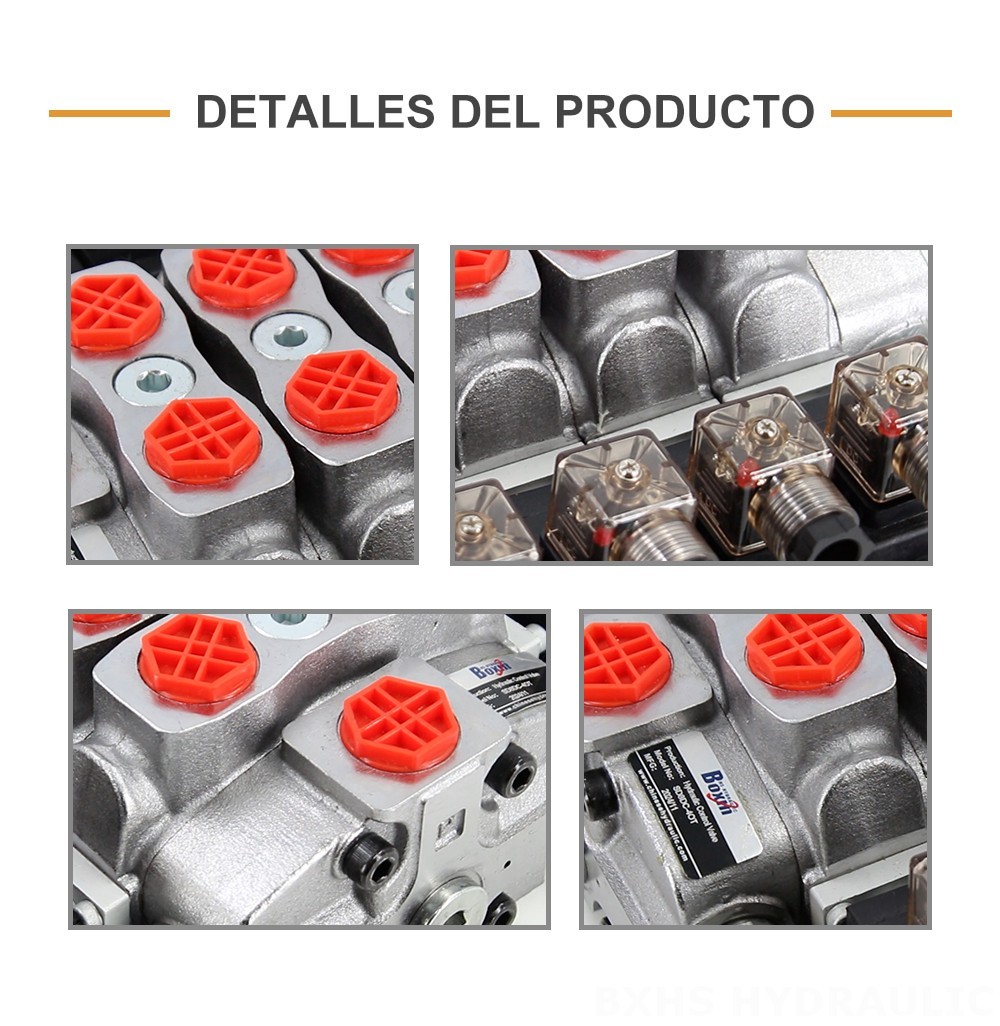 SD8 Solenoide 4 carretes Válvula direccional seccional