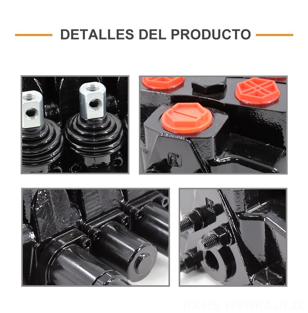 SDS180 Hidráulico y manual 3 carretes Válvula direccional seccional