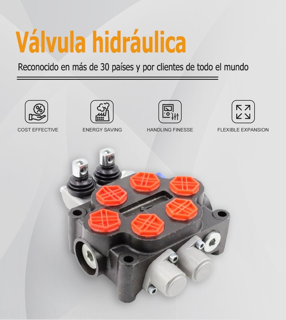 ZT20 Manual 2 carretes Válvula de control hidráulico