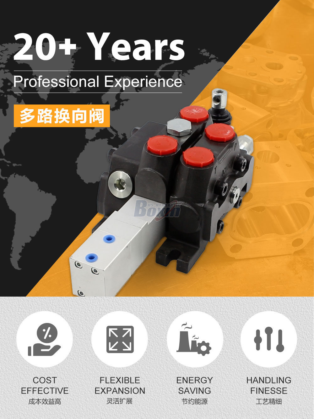 DCV100 气控 1 联 分片式换向阀