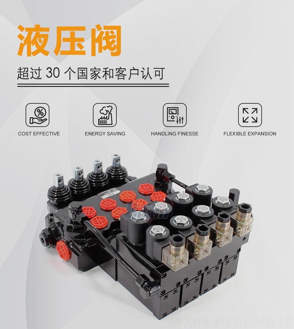 SD11-PG2 电液控 4 联 整体式换向阀