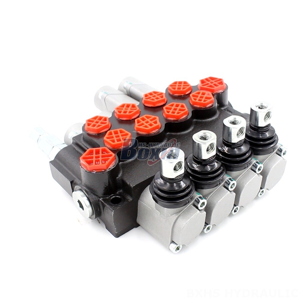 P40-G12-G38 Manual 4 Spool Monoblock Directional Valve: Reliable Hydraulic Control Solution main image
