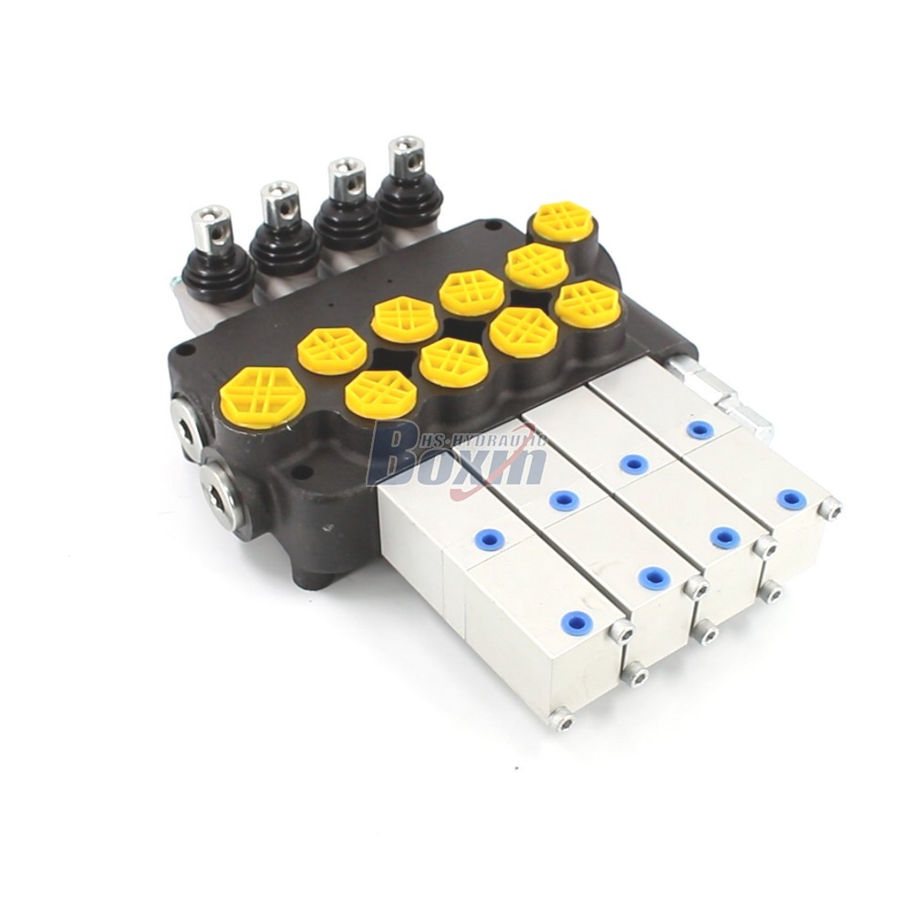 High Performance P80Q-G-4OT 4 Spool Pneumatic Monoblock Valve cover photo
