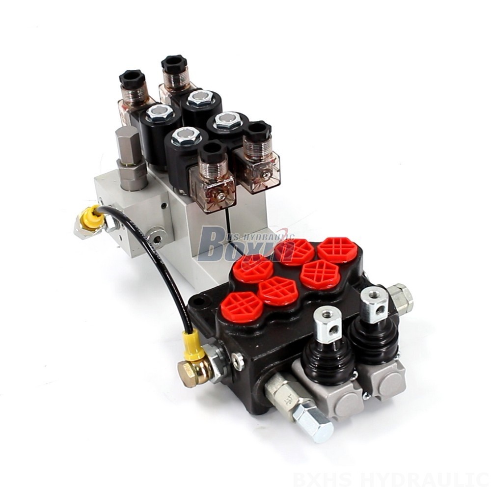 Custom SD5 Electro-hydraulic 2 Spool Monoblock Directional Valve: OEM, ODM, Private Label Services main image